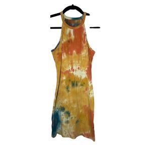 Shein - Halter Neck Tie-Dye Dress Womens L - Casual Summer